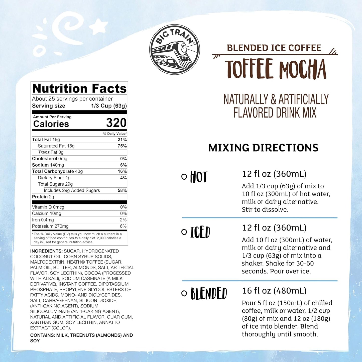 Big Train Vanilla Chai Tea Latte Beverage Mix, 1.9 Pound (Pack of 1)