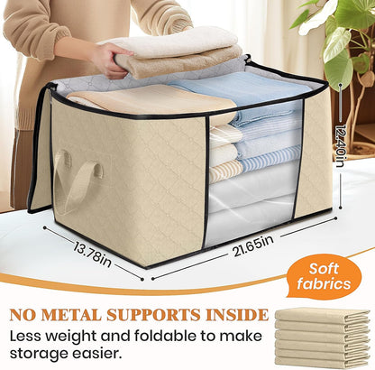 Fab totes Storage Bags for Clothes Blanket Storage Bins with Lids
