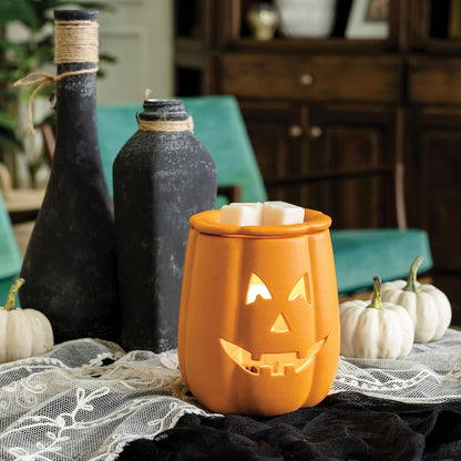 Candle Warmers ETC. Illumination Fragrance Warmer- Light-Up Warmer for Warming Scented Candle Wax Melts and Tarts or to Freshen Room, White Harmony