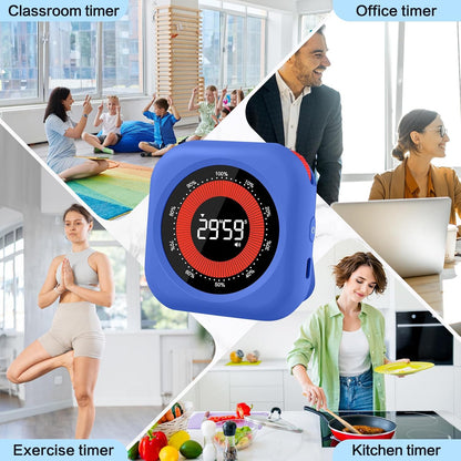 Samshow Rechargeable Digital Kitchen Timer, Ice Blue, 5 Inch