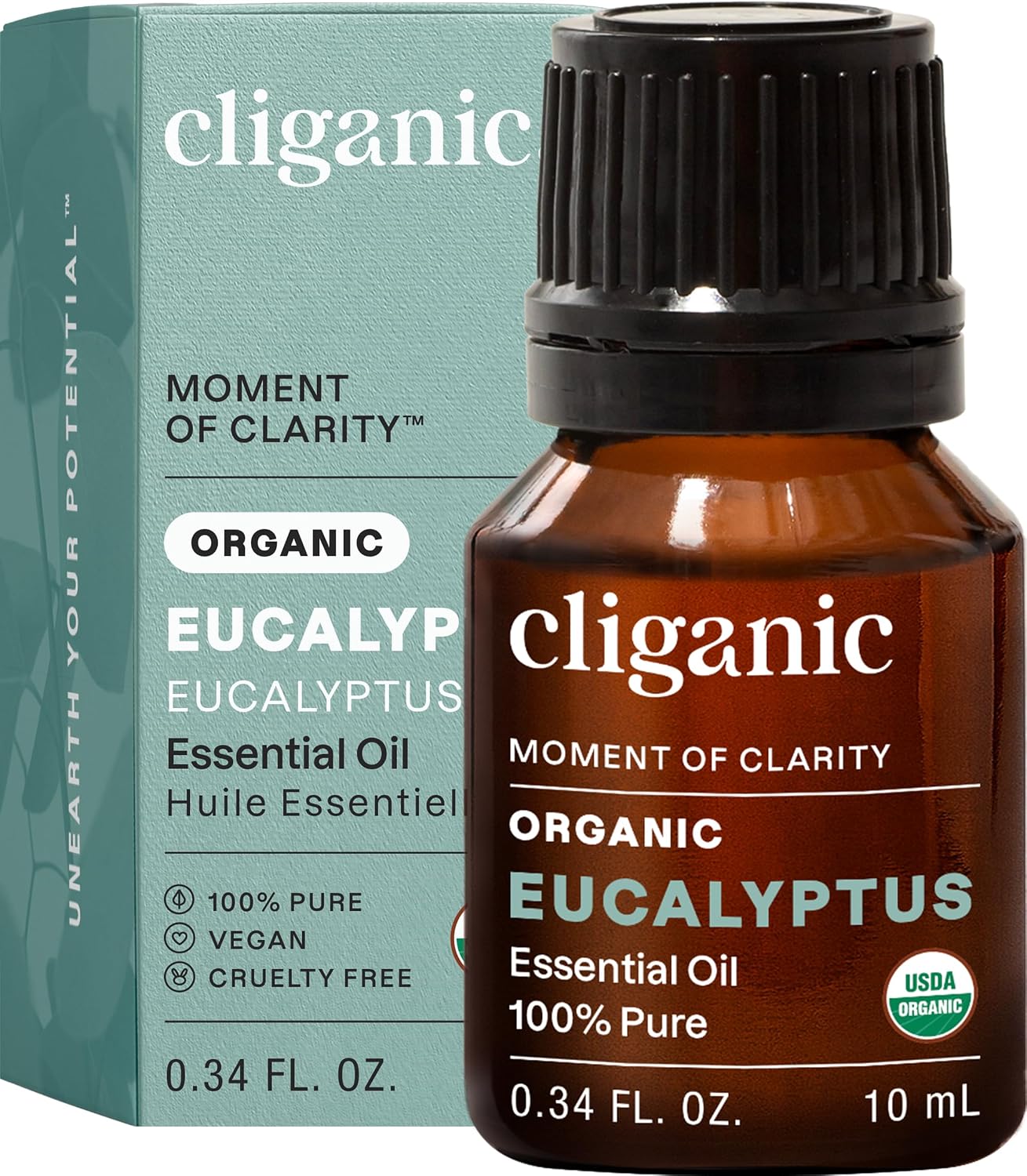 Cliganic Organic Lavender Essential Oil - 100% Pure Natural Undiluted, for Aromatherapy Diffuser | Non-GMO Verified - Colors B