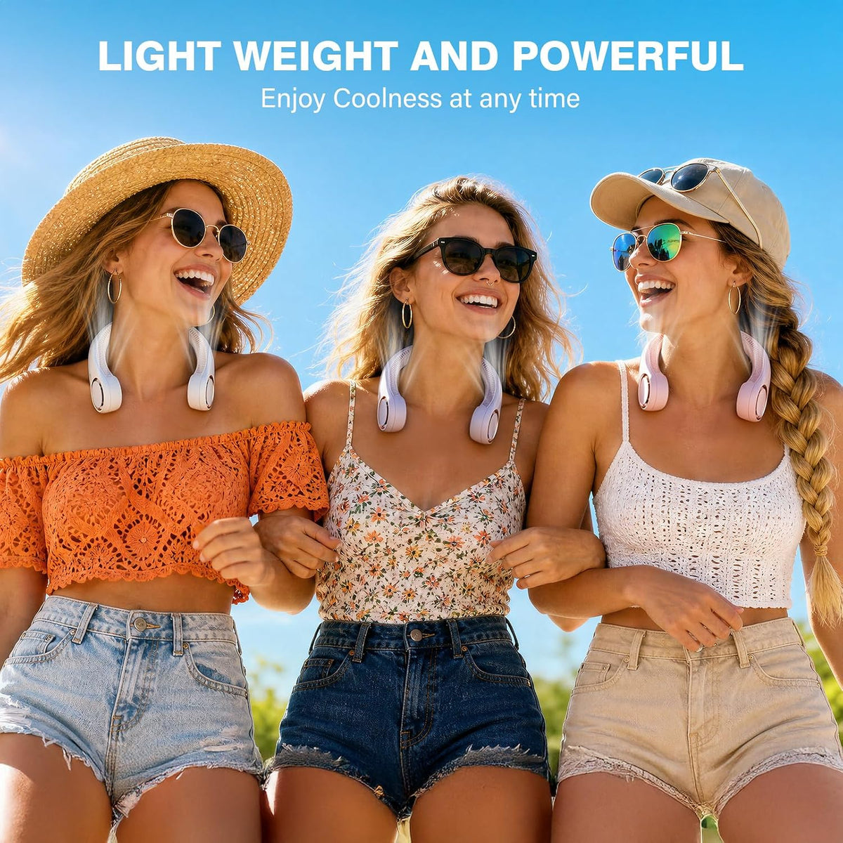 Morelax Neck Fan, USB Rechargeable Personal Fan,Hand Free Bladeless Portable Fans,4000 mAh, 3 Speeds,72 Air Faster softer 360° Cooling, Ultra Quiet,Gift Suitable for Home, Office, Travel, Sports