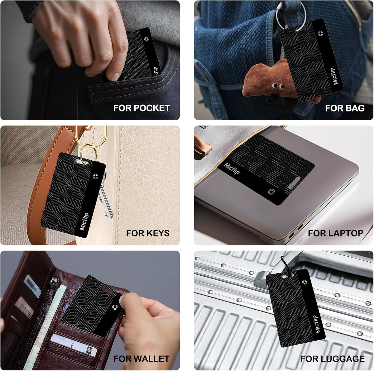 2026 MFi Certified Wallet Tracker Card, Works with Apple Find My