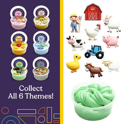 Special Supplies Sensory Therapy Putty for Kids and Adults with Cute Charms, Resistive Hand Exercise Stress Relief Therapy Putty (Farm)