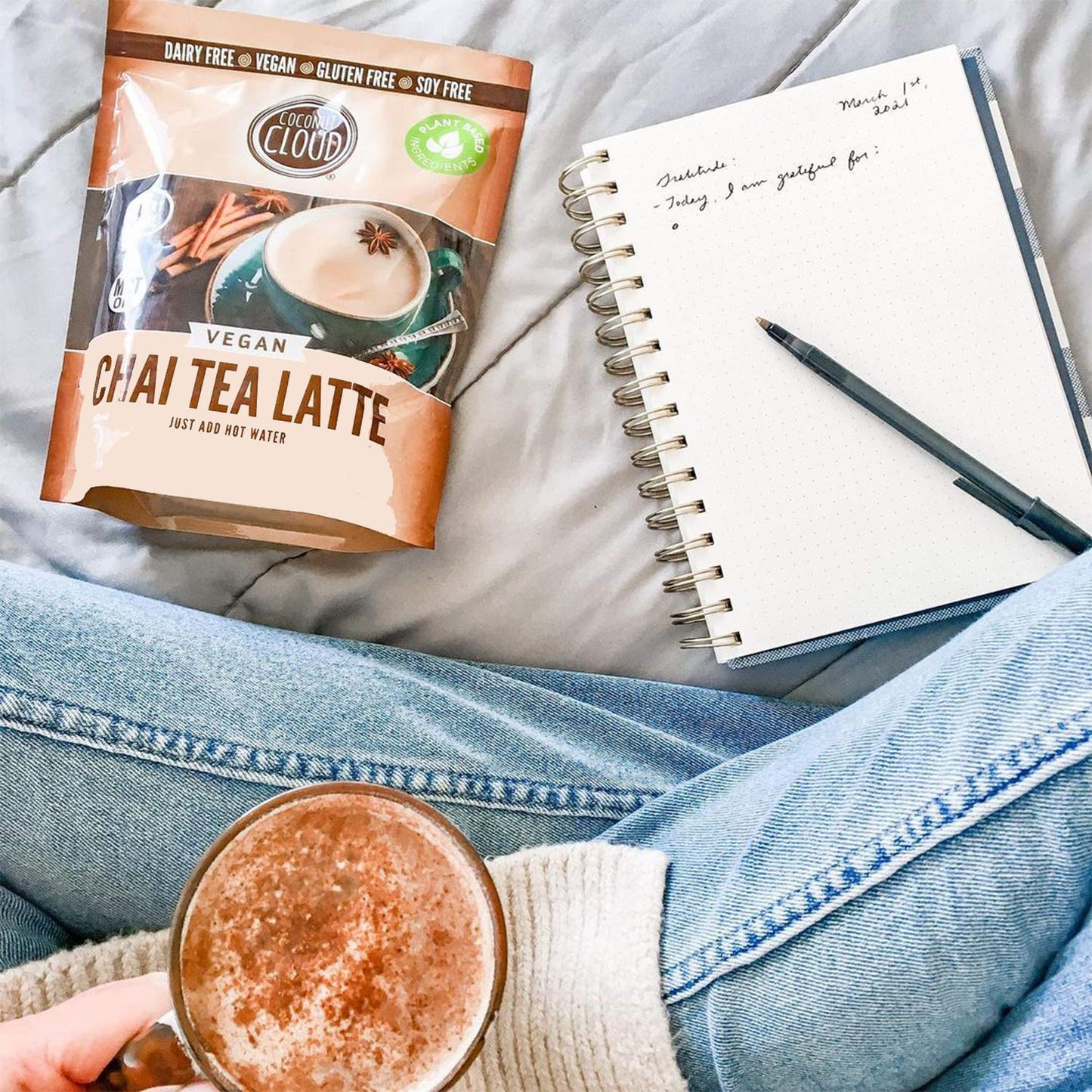 Coconut Cloud: Vegan Spiced Chai Tea Latte | Creamy, Delicious & Easy Dairy Free Alternative. Made in Colorado (Lightly Sweetened, Gluten Free, Soy Free), 16 oz