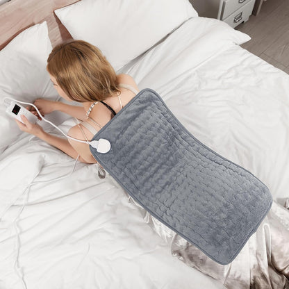 Heating Pad for Back, Neck, and Shoulder Pain Relief, Electric Heat Pad with 6 Heat Levels, Moist Heat Option, Auto Shut-Off, Birthday Christmas Gifts for Women Men Mom Dad Grandma, Gifts for her