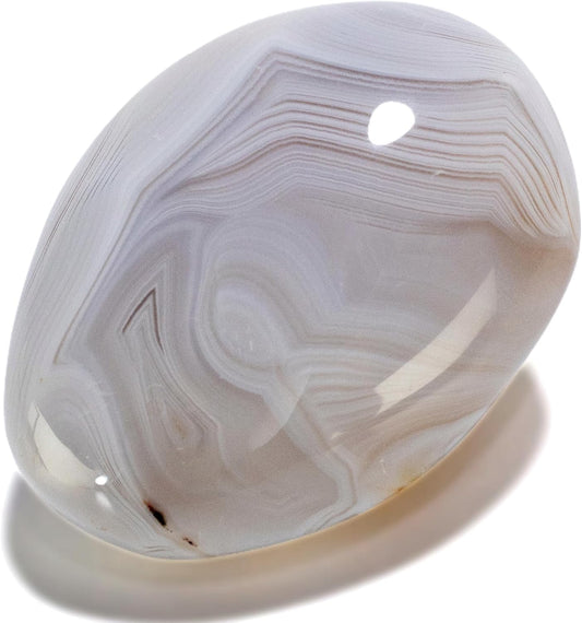 KALIFANO Palm Stone with Healing & Calming Effects - AAA+ Grade High Energy Worry Stone with Information Card - Reiki Crystal Used for Courage (Family Owned and Operated)