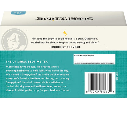 Celestial Seasonings Sleepytime Tea Plus Melatonin, Caffeine Free, Celestial Seasonings Herbal Tea, 18 Bag Box