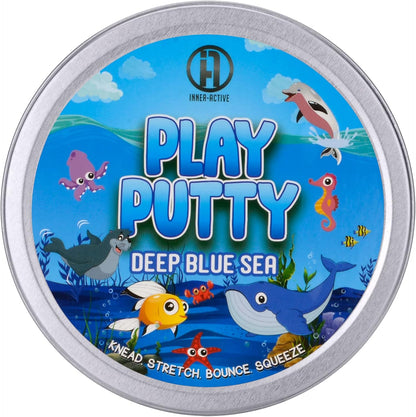 INNER-ACTIVE Play Putty Therapy Putty for Kids with Charms Deep Blue Sea Theraputty Medium Resistance, Increase Fine Motor Skills and Finger Strength, Physical and Occupational Therapy Toy