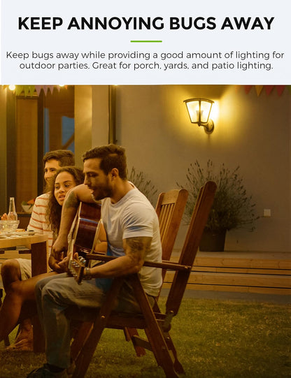 L LOHAS LED Sleep aid Amber Light Bulbs, Blue Light Blocking, A19 9W(60 Watt Equivalent) Dim Light Bulbs, 1800K Warm Light Bulb, E26 Base, 2 Pack