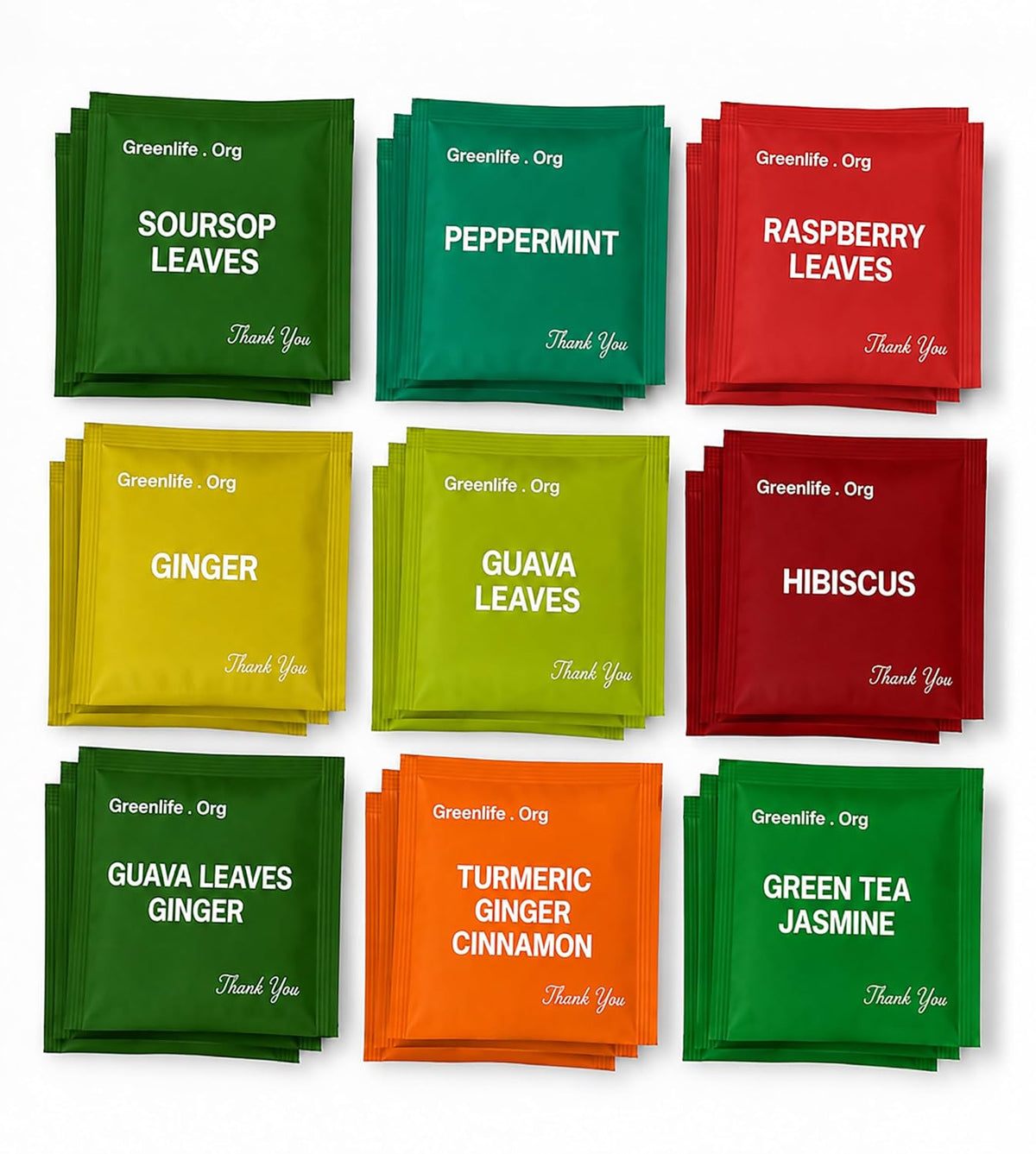 Full Seasons Sampler Herbal Tea Variety Pack, 9 Flavors, 90 Tea Bags Per Box. Individually Wrapped Bags, Made with 100% Natural, No Additives. Non-GMO - Glutin free, Sugar free. Boost Immunity & Rich in Antioxidants.