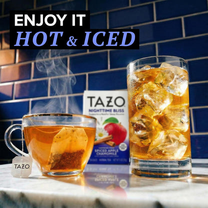 Tazo Nighttime Bliss Chamomile Herbal Tea Bags,16 ct, 6-Pack