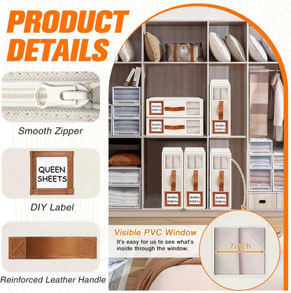 GhvyenntteS Bed Sheet Organizers and Storage, Closet Organizer