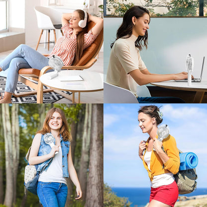 Portable Handheld Misting Fan, Nano-Mist Humidifier for Skincare & Makeup, 180° Foldable Desk Fan, Rechargeable Water Spray Fan for Disney Beach Cruise Essentials, Summer Gifts for Women Man Girls
