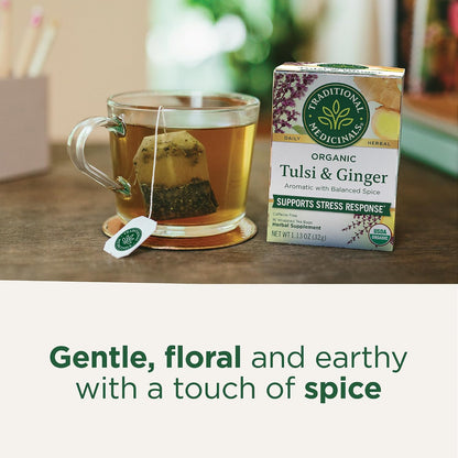 Traditional Medicinals Organic Chamomile with Lavender Herbal Tea (Pack of 1), Calms the Nervous System, 16 Tea Bags