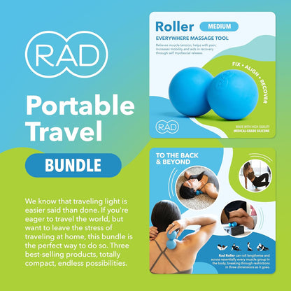 RAD Point Release Kit / 5-in-1 Massage Tool Kit with Block, Massage Balls and Peanut Roller for Self Massage, Mobility and Recovery