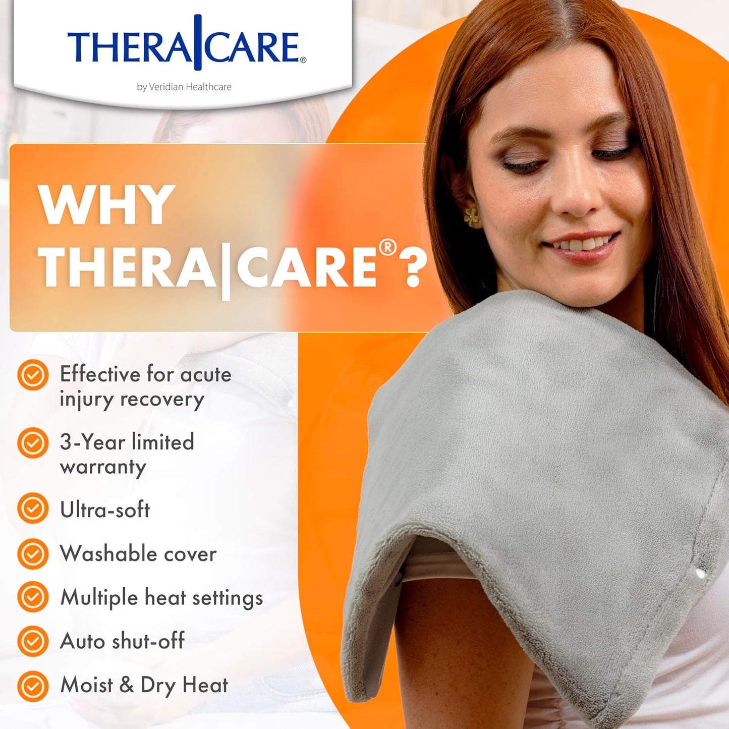 Deluxe Heating Pad Moist/Dry Heat Therapy