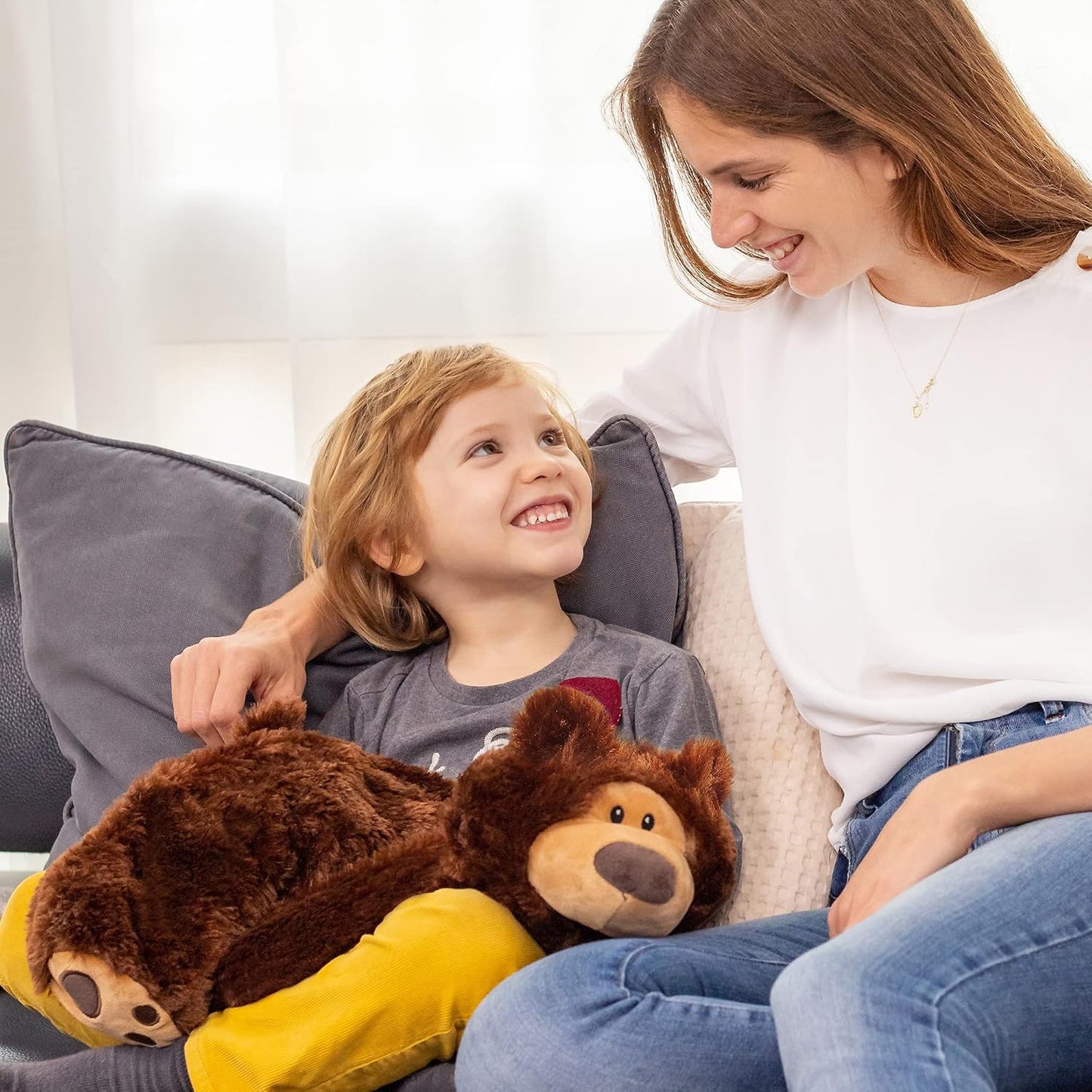 ODOXIA Weighted Lap Pad for Kids 5Lbs | Calming & Comforting | Cat Animal | Sensory Product | Blanket for Special Needs | Carrying Bag Included