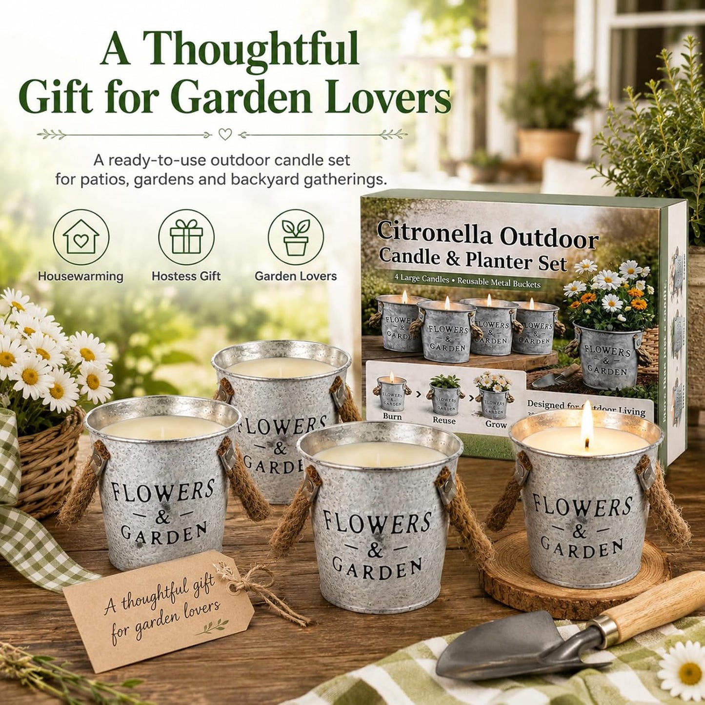 Scented Candles Gift Set, 8 Pack Soy Wax Candles for Women, Fresh Floral Summer Aromatherapy Scents for Home, Birthday, Thank You, Housewarming Gifts