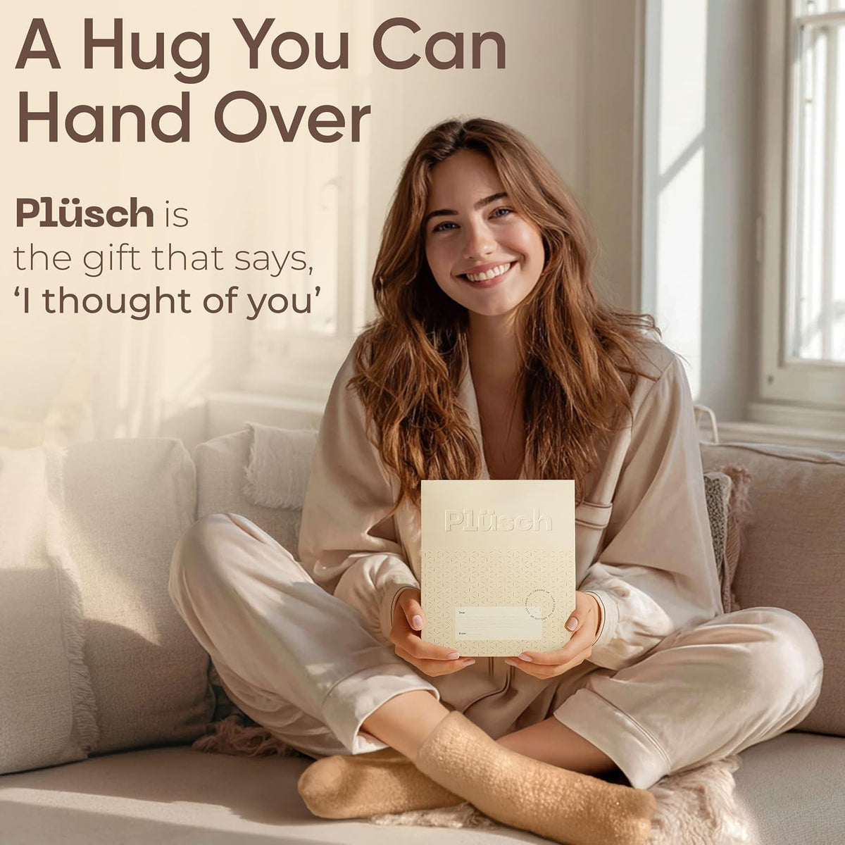 Plüsch Gift for Women – Ultra-Soft Cozy Cloud Socks in Kraft Envelope – Thoughtful Self-Care, Unique Birthday Gifts for Women