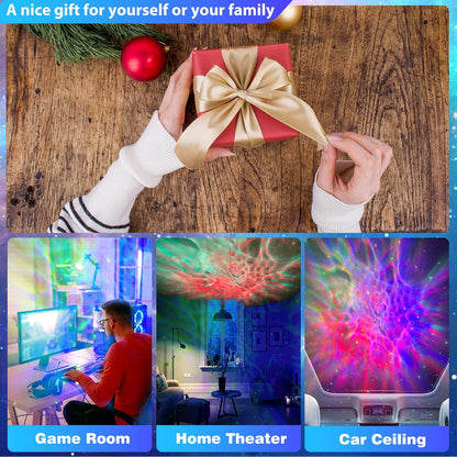 FSSQLBFLC Astronaut Galaxy Projector, Night Light for Kids, Space-Theme