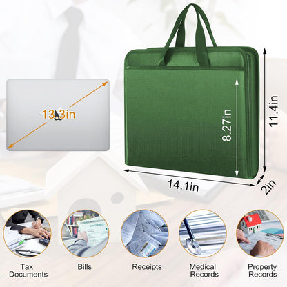 onvvippiv Important Document Organizer Folio Accordion File Organizer