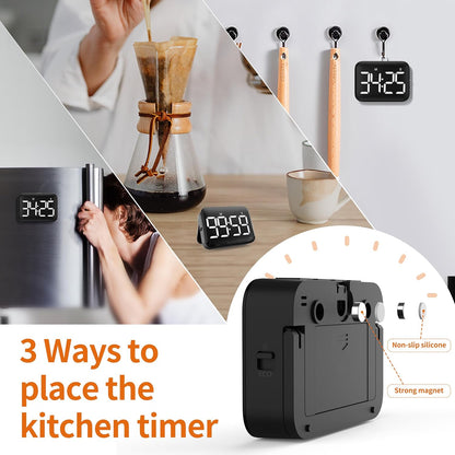 Digital Kitchen Timer, Magnetic Large Display for Cooking & Classroom