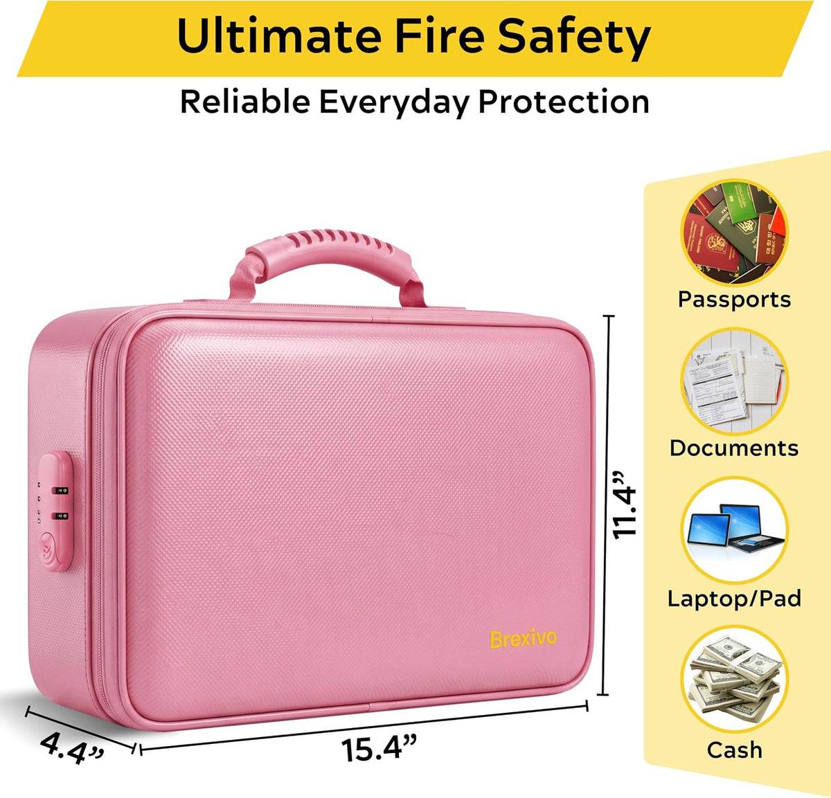 Fireproof Document Bag - Fireproof Box [Thermal Insulated] Fireproof Safety