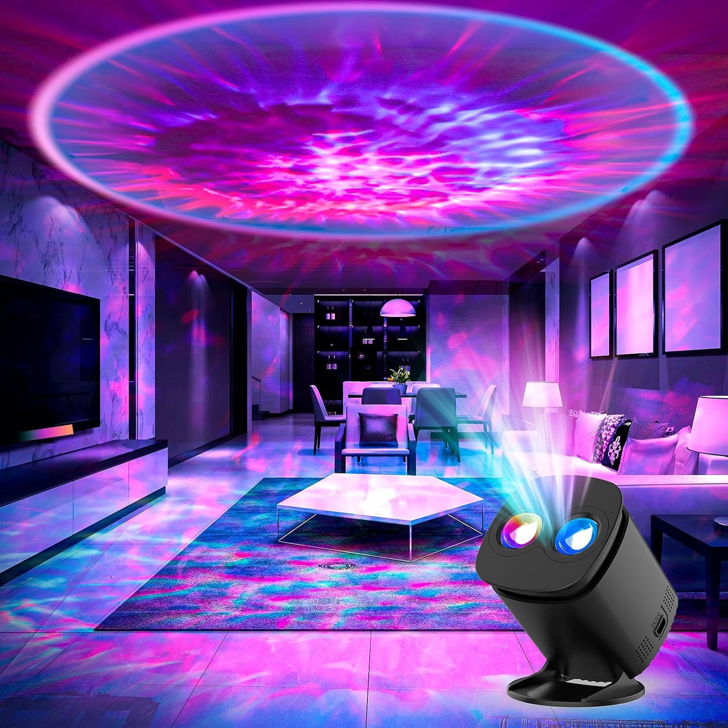 Galaxy Projector, Galaxy Projector for Bedroom, Night Light for Kids, Nebula Ceiling LED Lamp, Room Decor, with Timer and Remote, Gifts for Birthdays