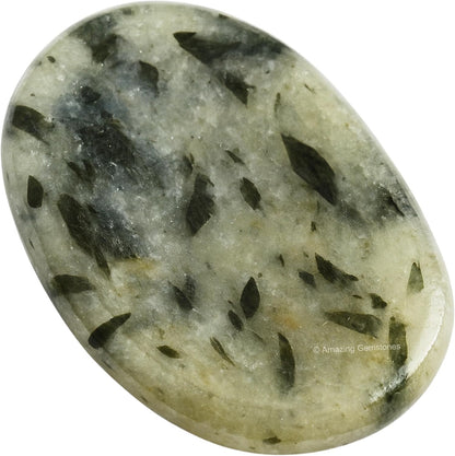 Amazing Gemstone Labradorite Thumb Worry Stone, Anxiety Stone, Healing Crystals - Piedra Crystal Fidget for Gift, Meditation, Calming, Relaxation, Stress Relief - Colors B