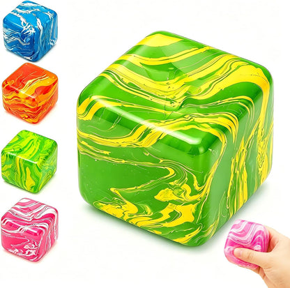 Squishy Textured Stress Balls 3pcs, Soft Memory Gel Squeeze Balls Fidget Toys for Kids/Adults Hand Exercises, Party Favors Anxiety Relief Squeeze Ball
