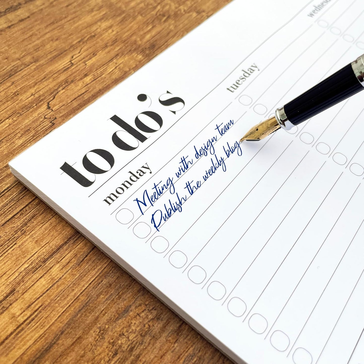 Weekly Planner Pad, Weekly To Do List Notepad, Tear Off Undated Weekly Planner Notepad, A4 Size (8,3" X 11,7"), Premium Thick Paper with Cardboard Back Support, Weekly Desk Planner by Hadigu