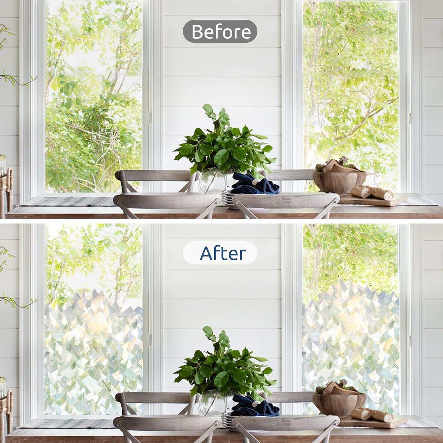 rabbitgoo Window Tint for Home with Tools, Black Silver, 17.5" x 78.7"
