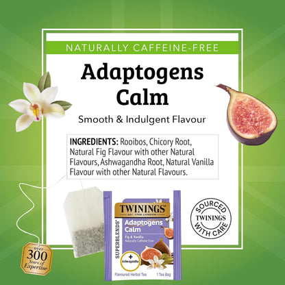 Twinings Peppermint with Probiotics Herbal Tea, 18 Count (Pack of 6), Supports Healthy Digestion, Naturally Caffeine-Free, Enjoy Hot or Iced, 108 Teabags