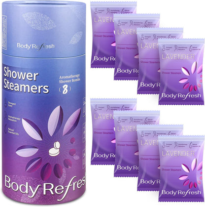 Shower Steamers Aromatherapy 8 Pack - Shower Bombs with Natural Essential Oils, Gifts for Women Mom Wife Men, Birthday Gifts for Women,Self Care, Relaxation, Home Spa, Travel Essentials
