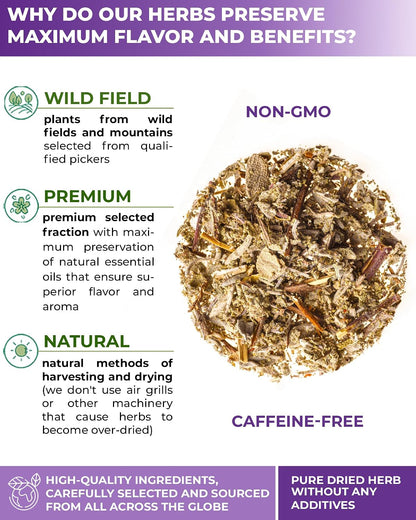 100 Bags Dried Sage Herb Herbs Tea (Salvia officinalis) - 100 count Tea Bags Sage Herbal Tea