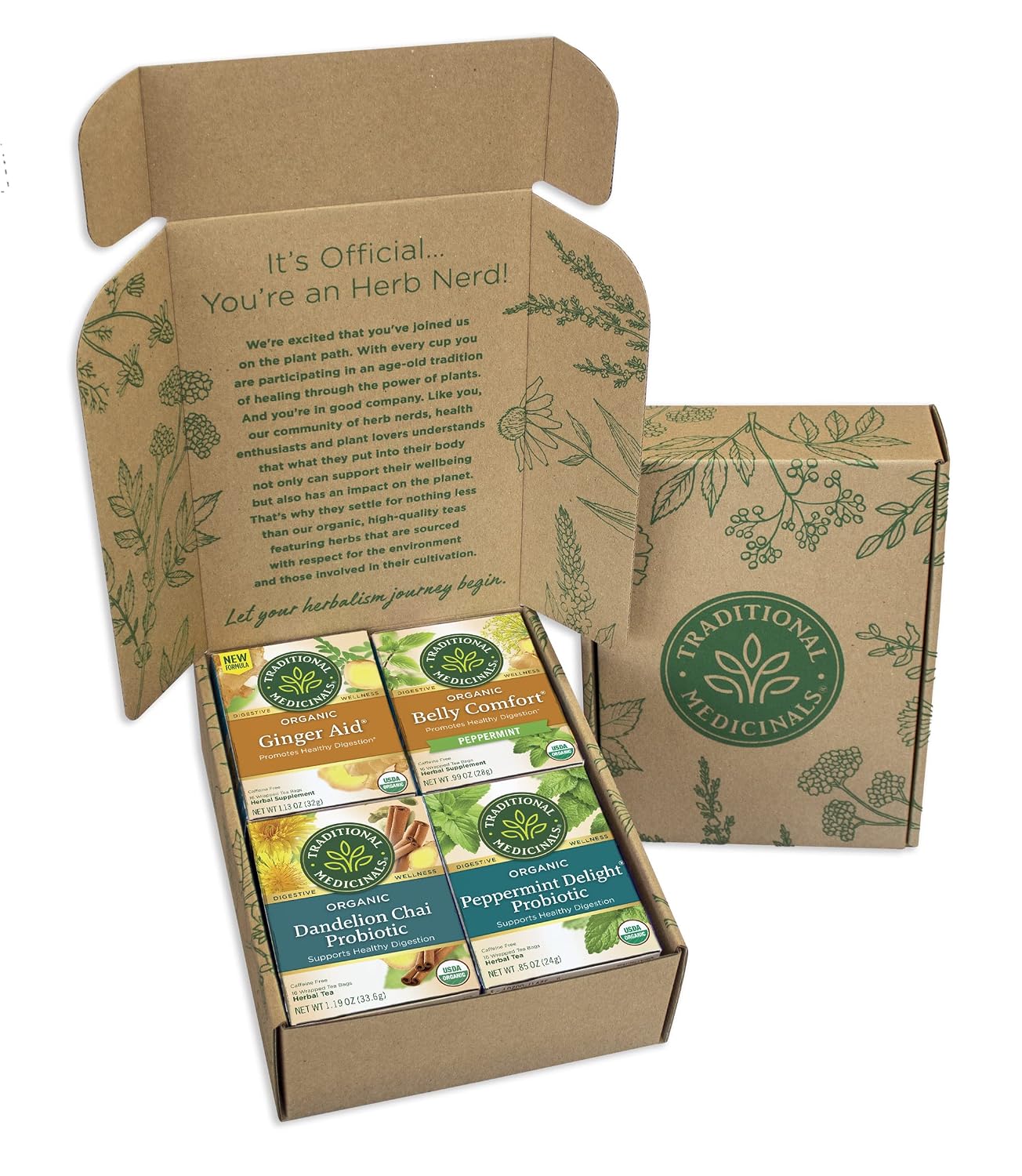 Traditional Medicinals Organic Lemon Ginger Tea, 1.13 Oz, 16 Count