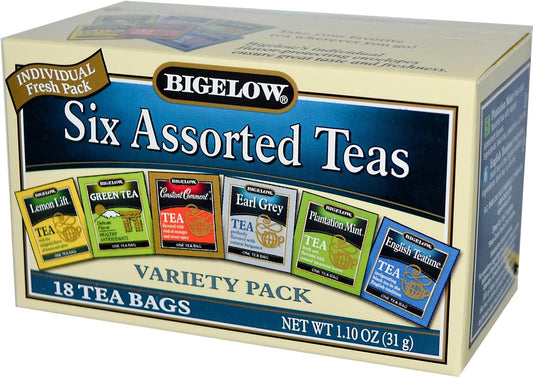 Six Assorted Tea Variety Pack 18 Bag(S)