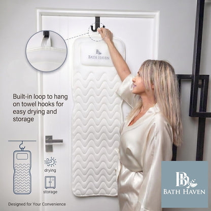 Bath Pillow for Tub, Soft 3D Mesh Full Body Mat with Head Neck Back Support