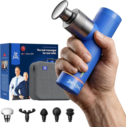 BOB AND BRAD A7 Massage Gun, 11mm Deep Tissue Percussion, Metal Head