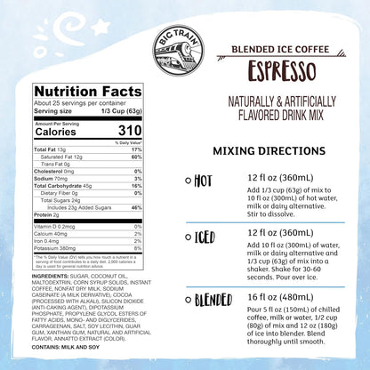 Big Train Vanilla Bean Blended Crème Beverage Mix, 3.5 Pound (Pack of 1) - Colors A
