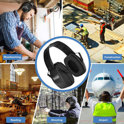 ProCase Extra Large SNR 37dB Noise Cancelling Headphones, Hearing Protection Ear Muffs for Noise Reduction NRR 35dB
