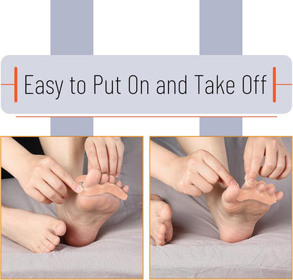 DR. JK- ToePal Gel Toe Separator, 2 Pairs, Toe Spacers, Toe Straightener, Hammer Toe Straightener, Toe Spreader, Toe Stretcher, Toe Corrector for Women and Men, Bunion Corrector