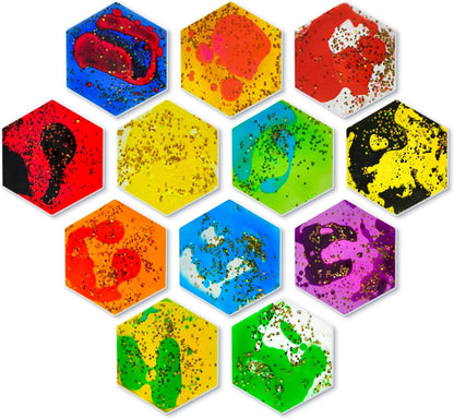 Onyoloy Sensory Soft Gel Liquid Toys - Hexagon Sensory Motion Fidget
