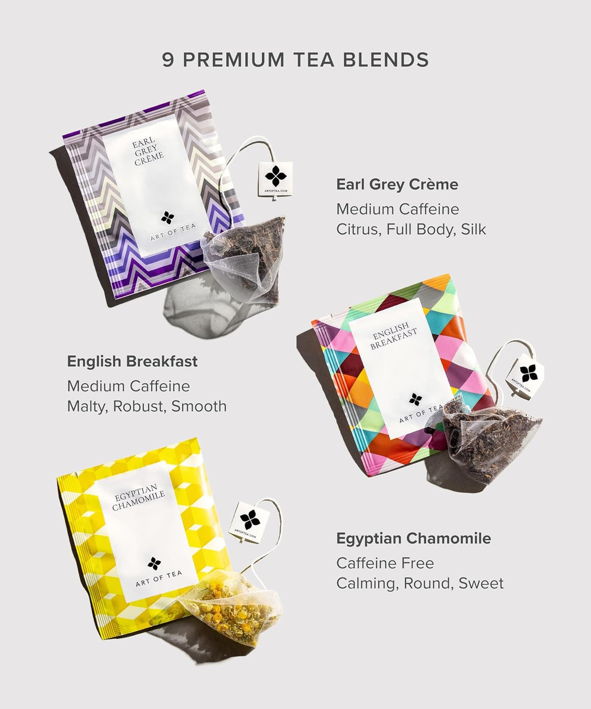 Art of Tea Assorted Tea Sampler 12 Count