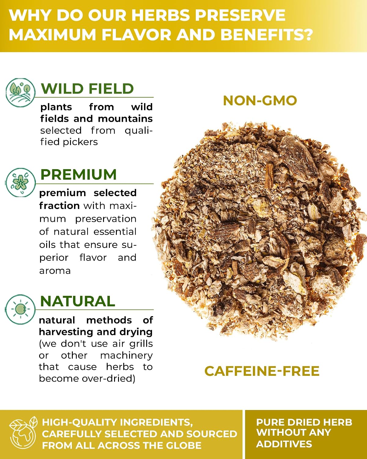 100 Bags Dandelion Root Tea Dandelion Tea Herbal (Taraxacum Officinale) - 100 Count 1.5g Bags Dried Herb Raíz De Diente De León
