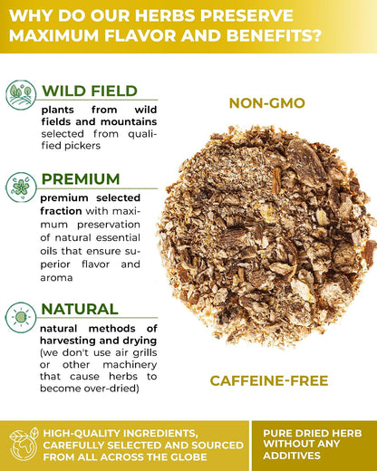 100 Bags Dandelion Root Tea Dandelion Tea Herbal (Taraxacum Officinale) - 100 Count 1.5g Bags Dried Herb Raíz De Diente De León