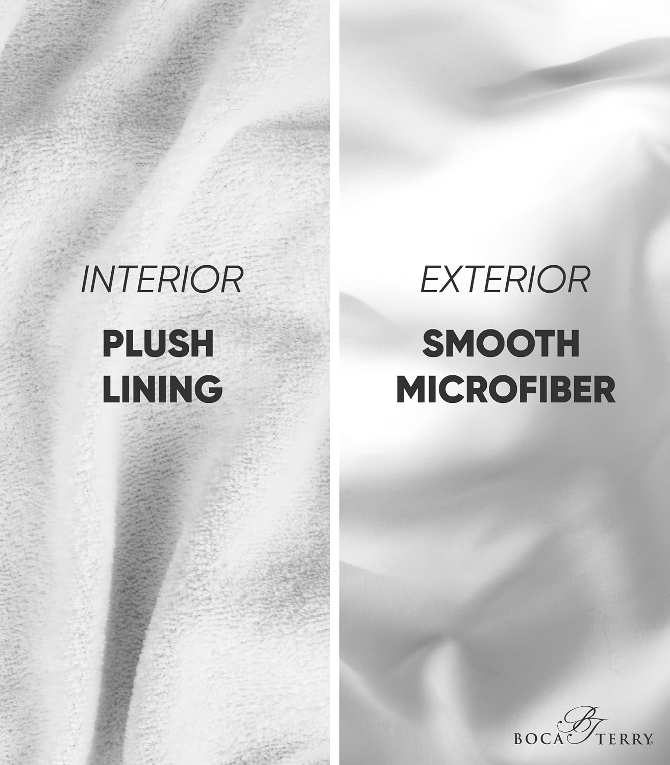 Women's Microfiber Robe by BOCA, Luxury Hotel Bathrobe, Generous Sizing