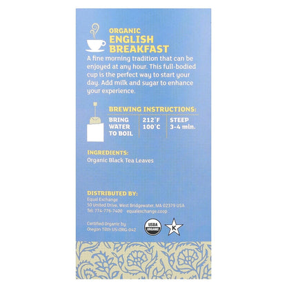Equal Exchange Black, English Breakfast Tea 20 Bags