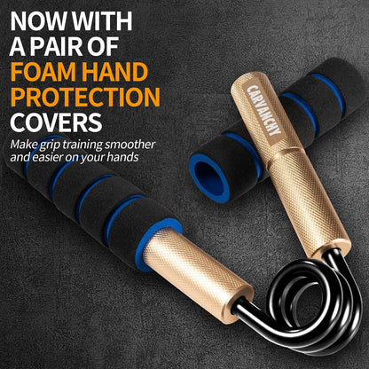 Grip Strength Trainer Set, 6 Pack, 50-350LB, Wrist Forearm Strengthener, Metal No Slip, Hand Grip Gripper Strengthener for Strength Training and Exercise, Hand Workout Squeezer Grip Strength